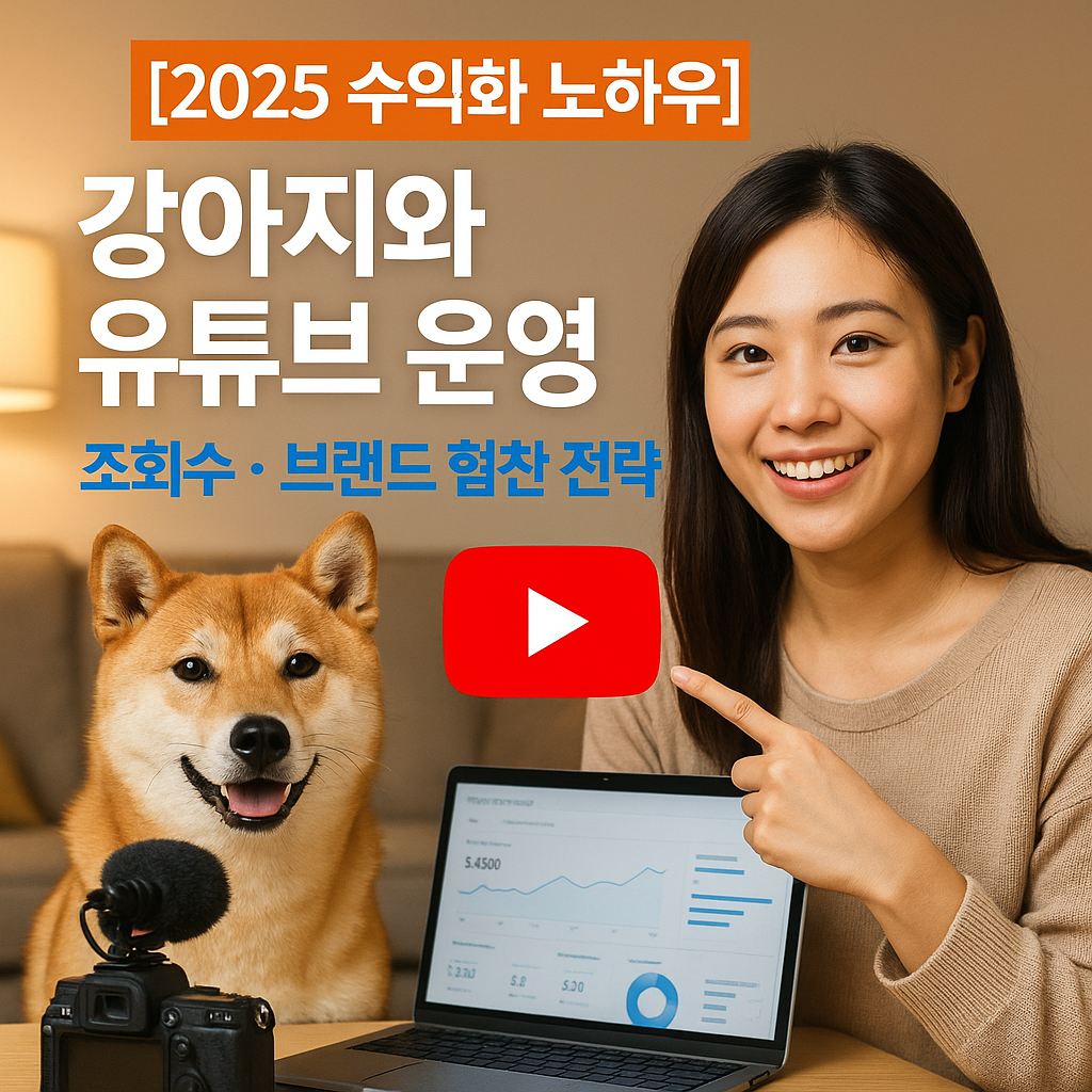 [2025 수익화 노하우] 강아지와 유튜브 운영 ｜ 조회수·브랜드 협찬 전략