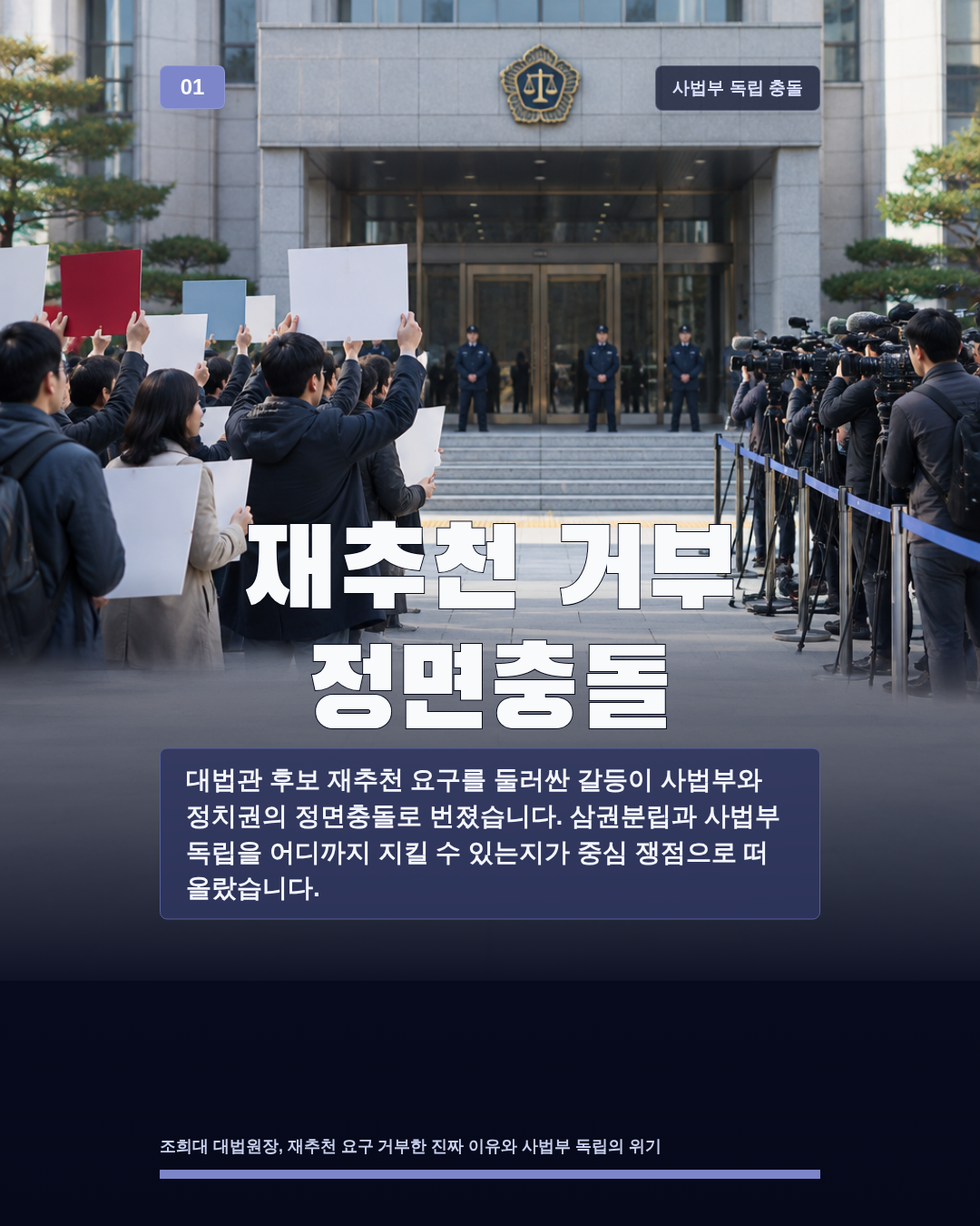 재추천 거부 정면충돌