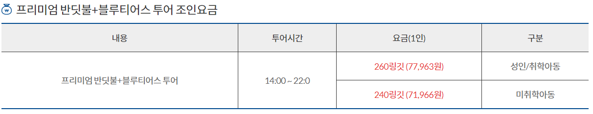 쿠알라룸푸르 반딧불 투어 가격