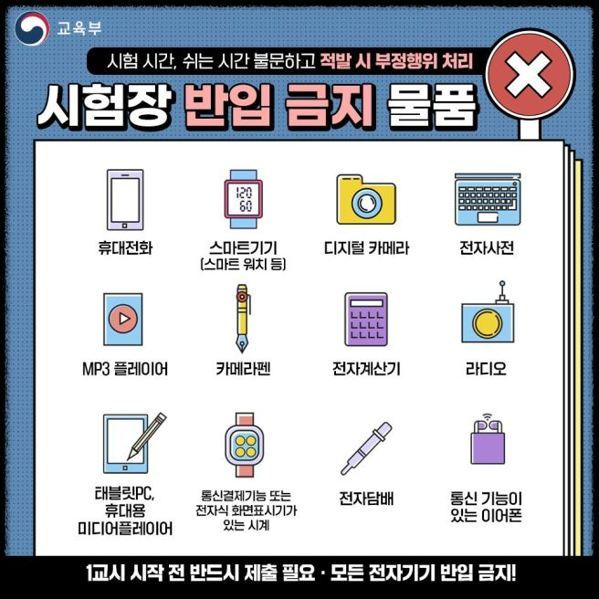 수능 준비물 총정리: 수험생 필수 체크리스트