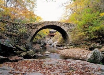 순천 선암사 승선교 아치형 다리사진