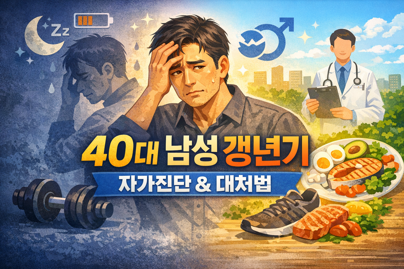 40대 남성 갱년기 자가진단과 대처법