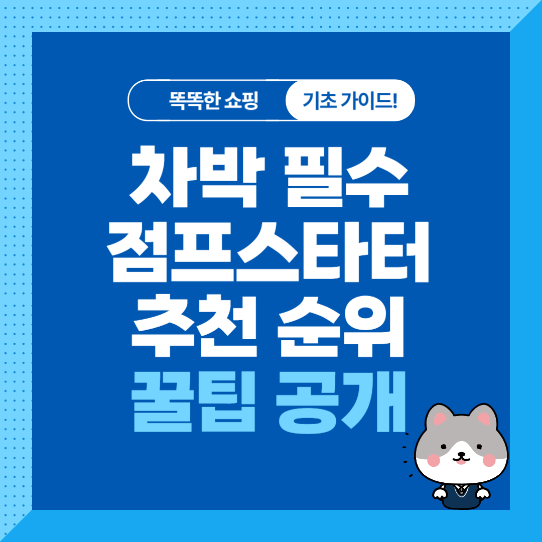 캠핑, 차박 필수템, 점프스타터 추천 순위 비교