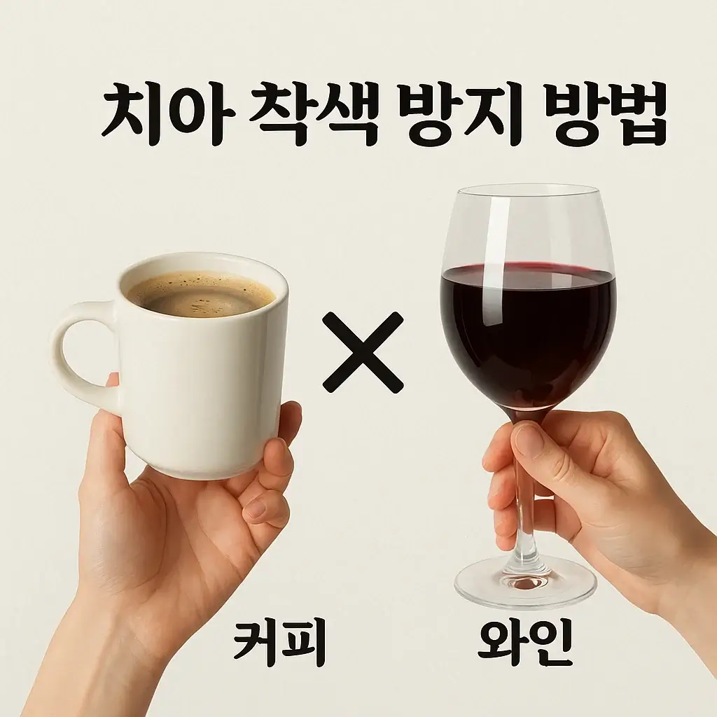 치아 착색 방지법 – 커피와 와인 좋아하는 분이라면 필독!