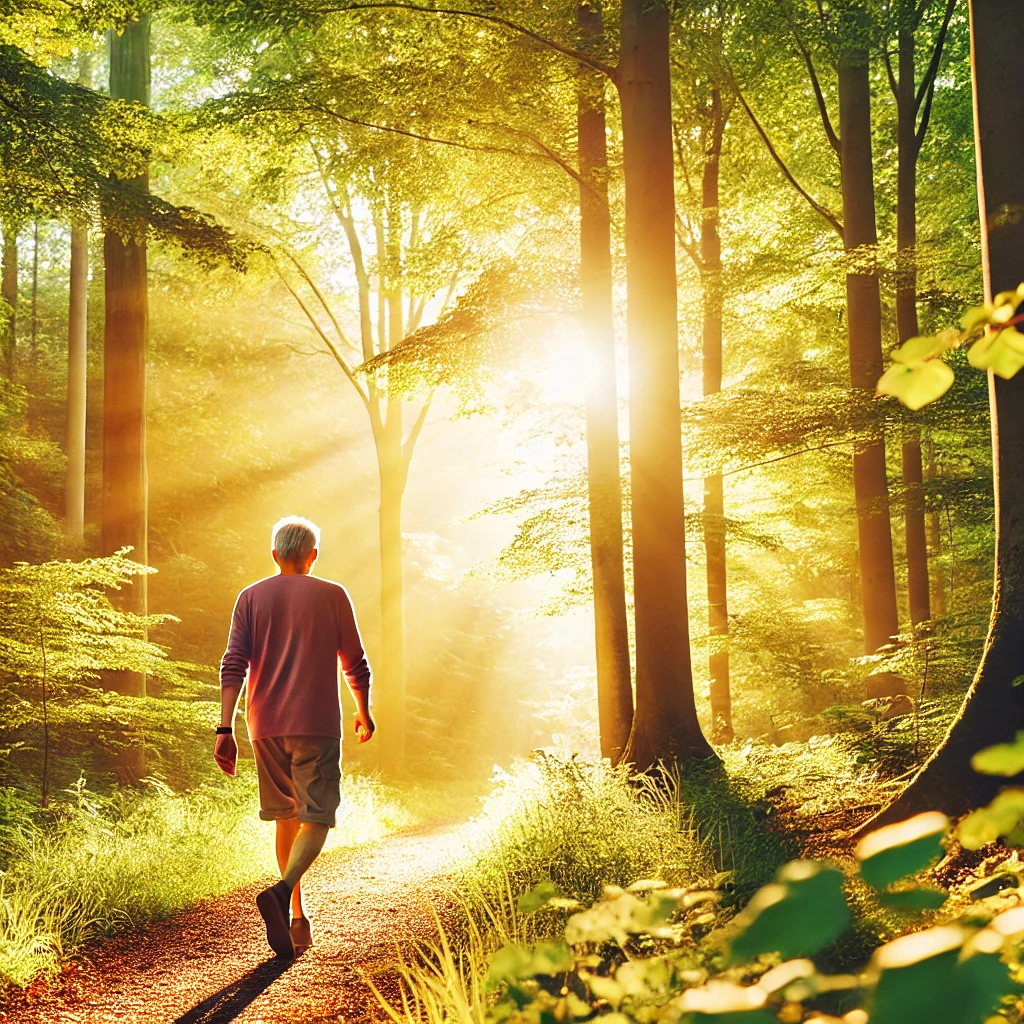 저속노화를 위한 걷기 이미지