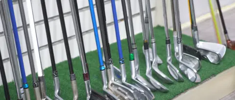 다양한 골프채 아이언