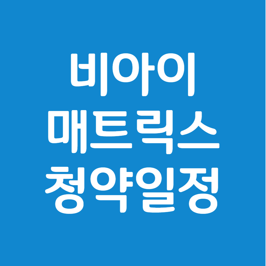비아이매트릭스 공모주 청약일정(수요예측, 상장일, 주관사)