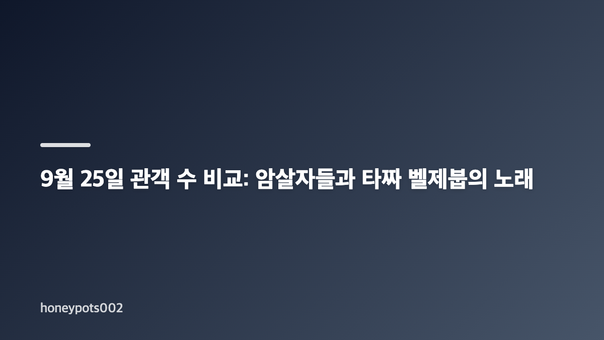 추석 개봉영화 암살자들 관객수와 4일 흥행