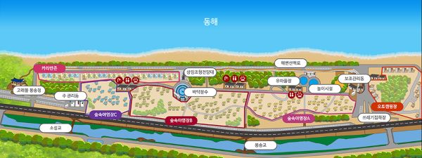 고래불야영장-배치도