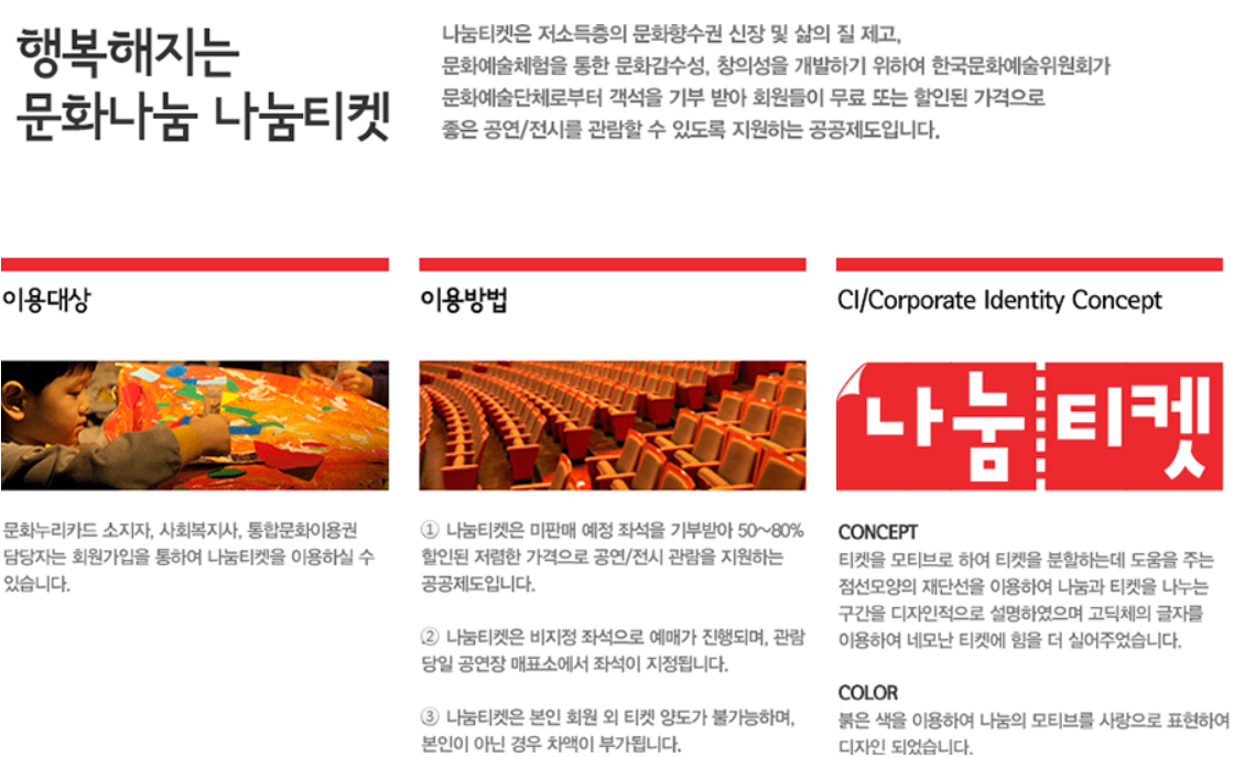 나눔티켓 사진
