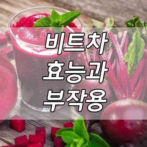 비트차 효능, 혈관 청소부 비트의 놀라운 효능 8가지와 부작용
