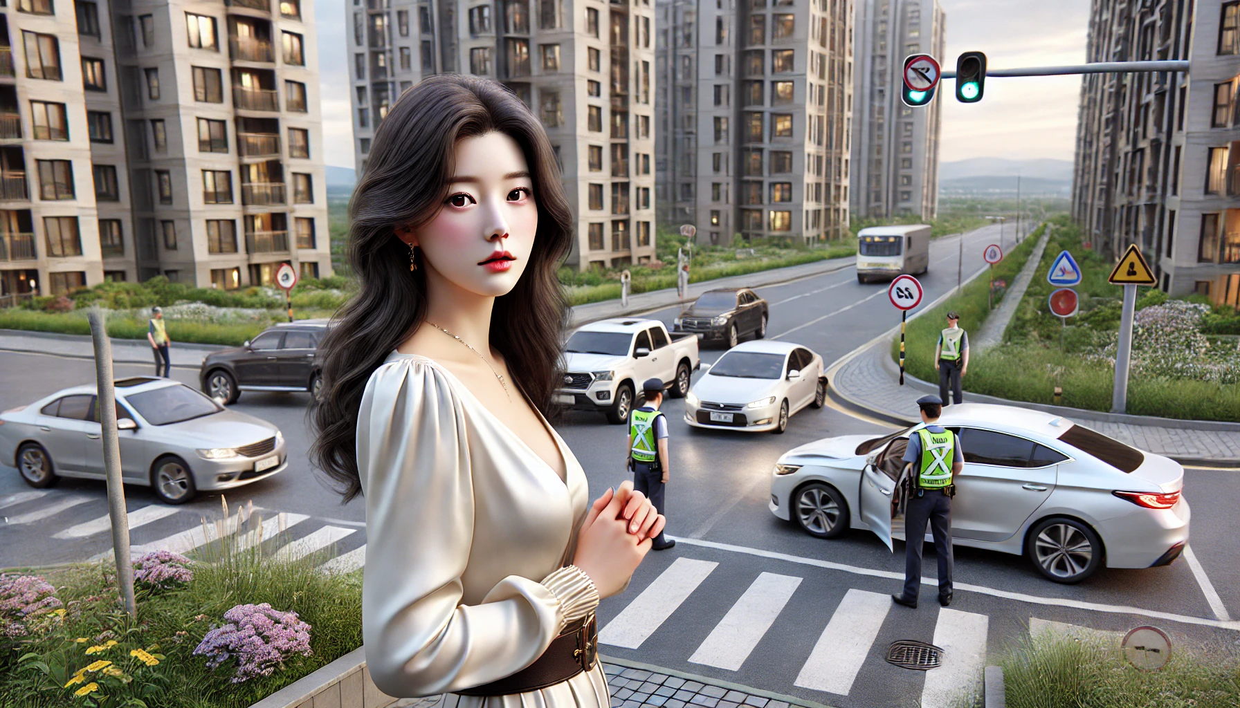 아파트 단지 내 교통사고 이미지