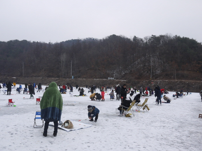 양평 백동저수지 빙어축제