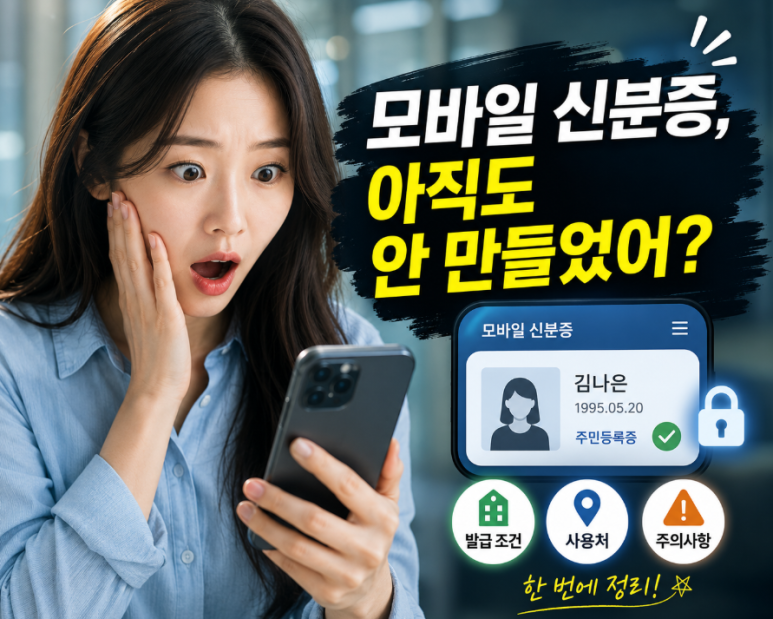모바일 신분증 발급방법 총정리｜사용처와 꼭 알아둘 주의사항