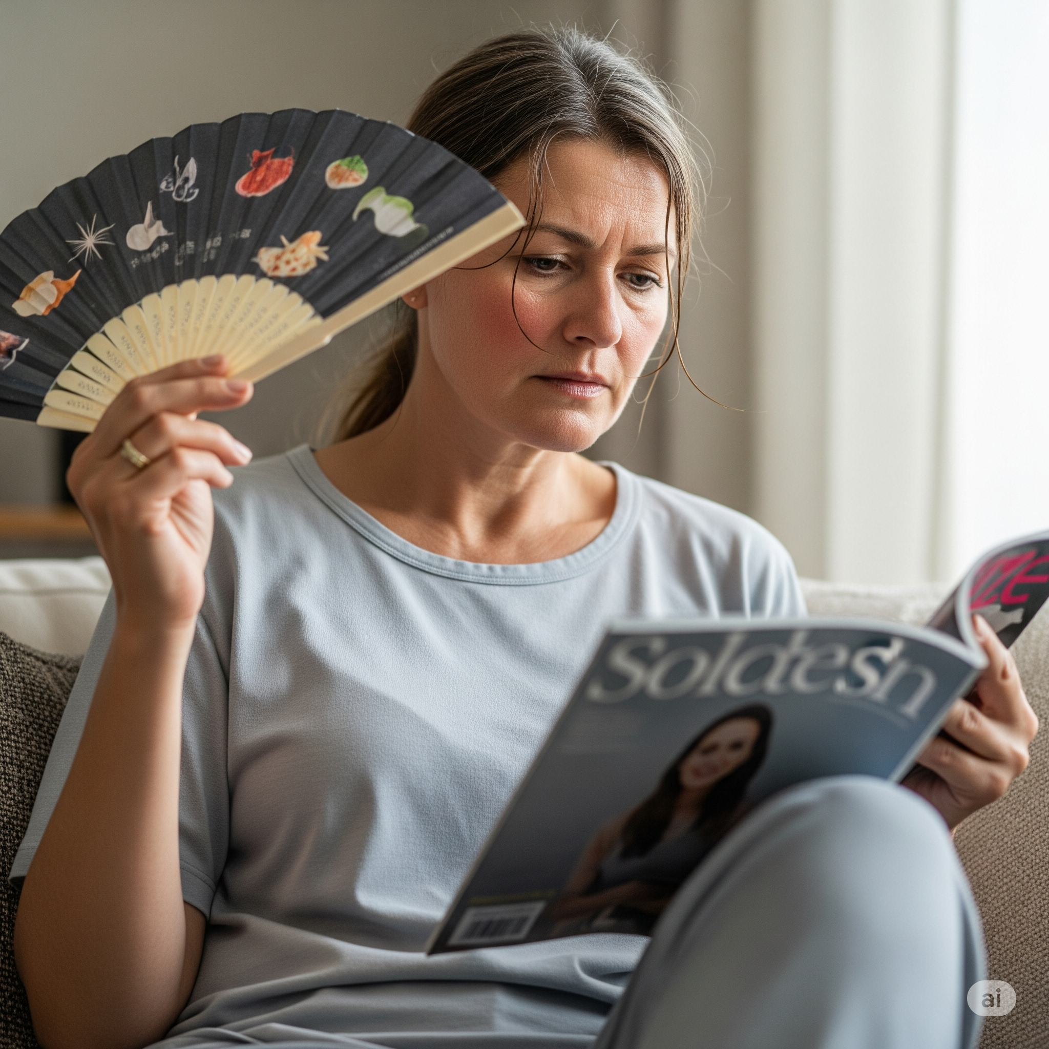 열 상승 짜증 갱년기