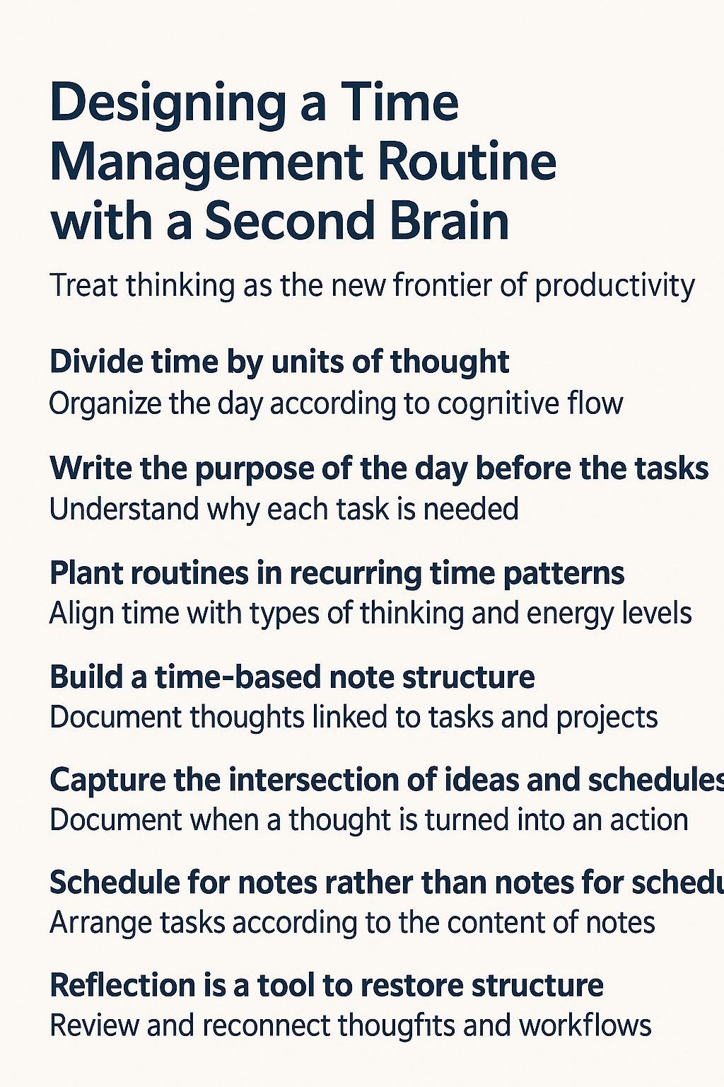 Second Brain을 활용한 시간 관리 루틴 설계