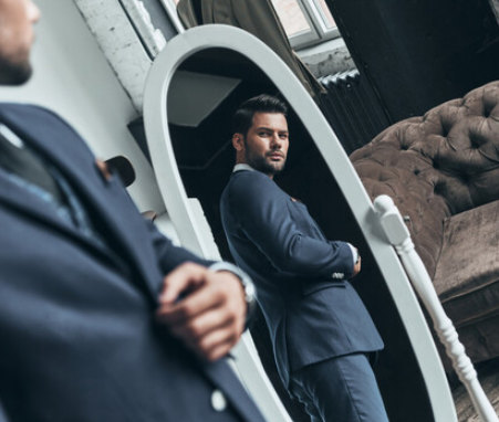 거울보는사람이미지