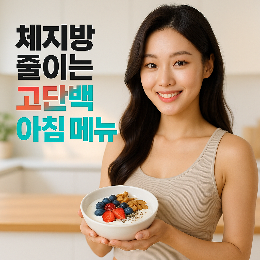 체지방 줄이는 고단백 아침 메뉴 루틴 비법