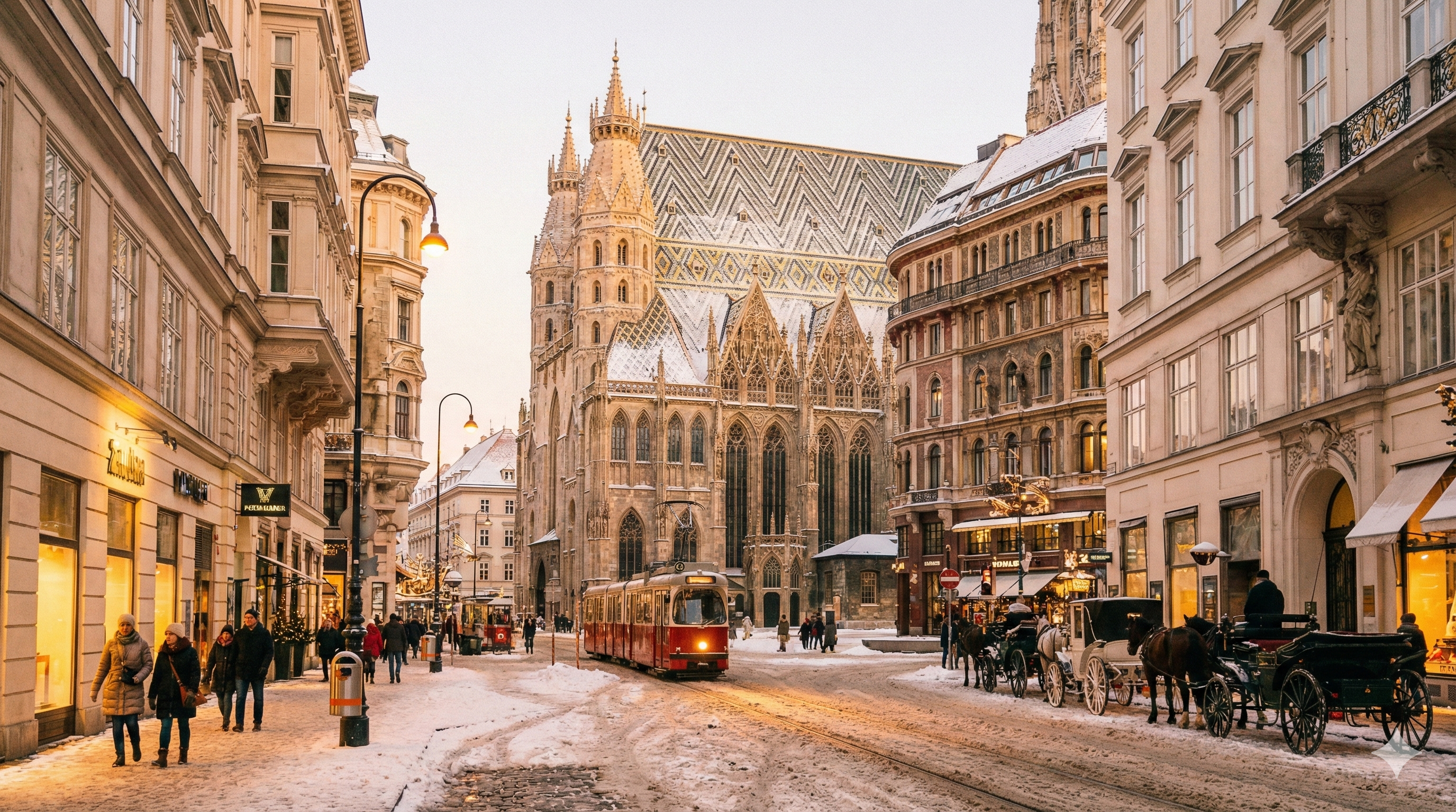 image of Vienna in winter