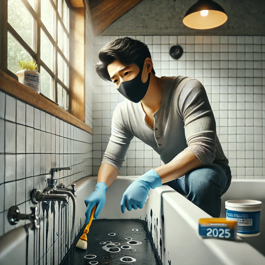 욕실 실리콘 곰팡이 제거법 ❘ 찌든 곰팡이 말끔히 없애는 꿀팁