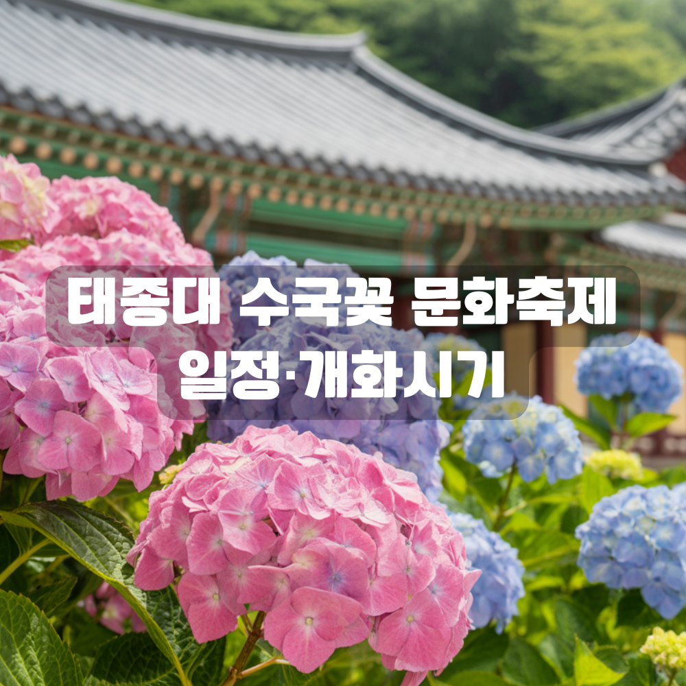 태종대 수국꽃 문화축제 일정·개회시기