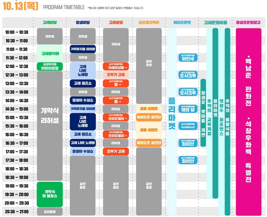 2022 울산고래축제일정표