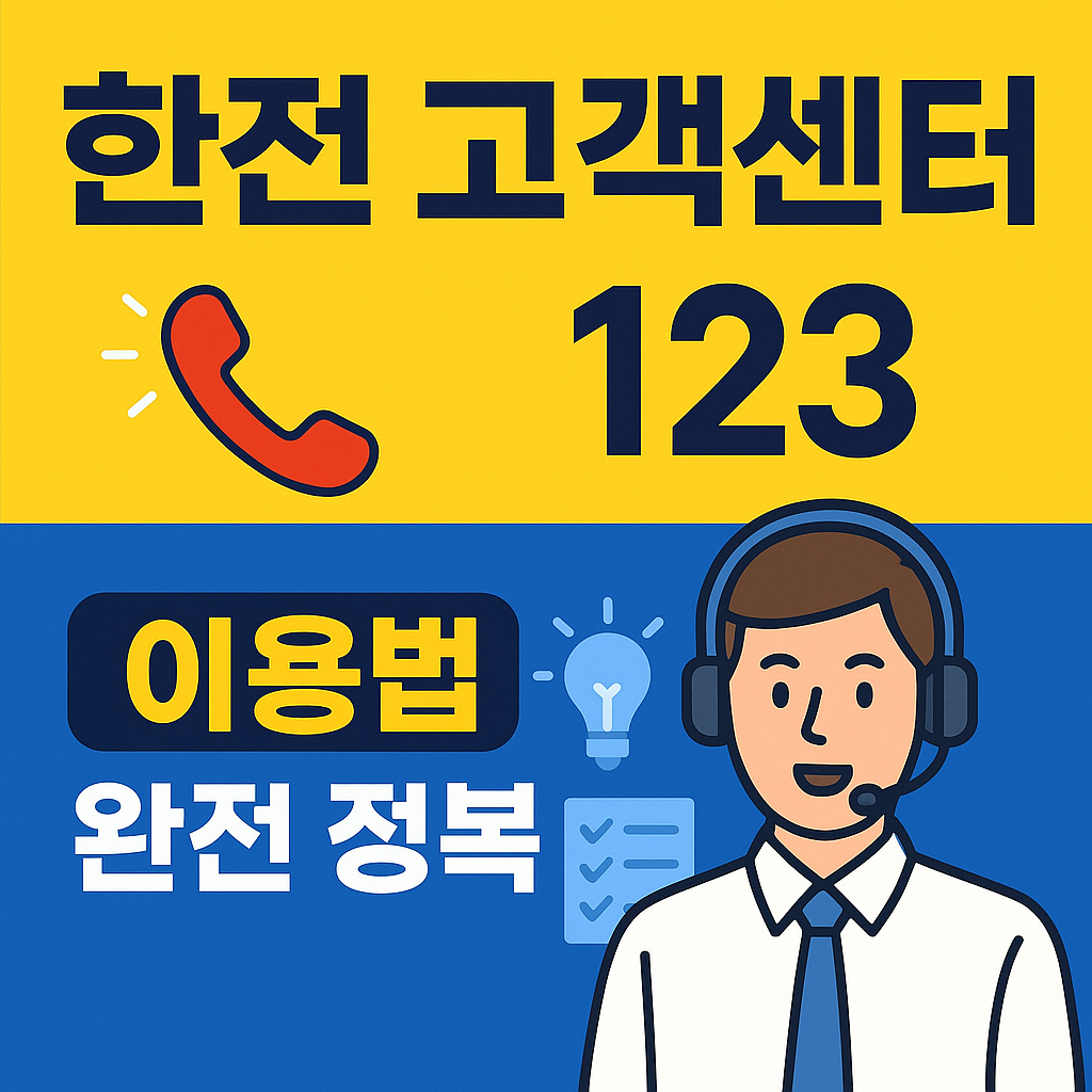 한전 고객센터 이용법