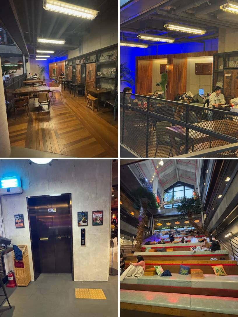 2층 편안한 자리 및 엘리베이터