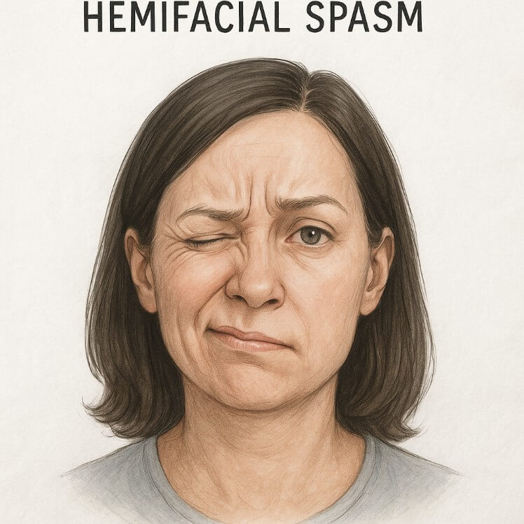 편측성 안면 연축 관련 사진