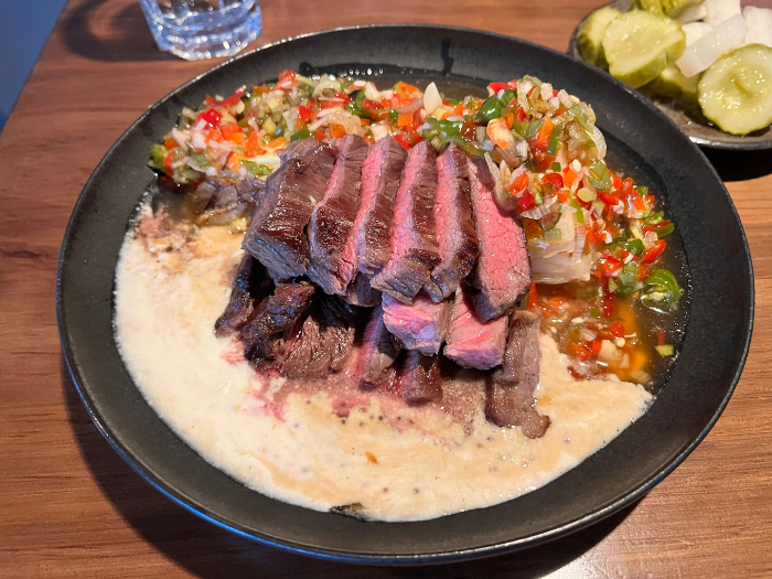 립아이 스테이크 모습