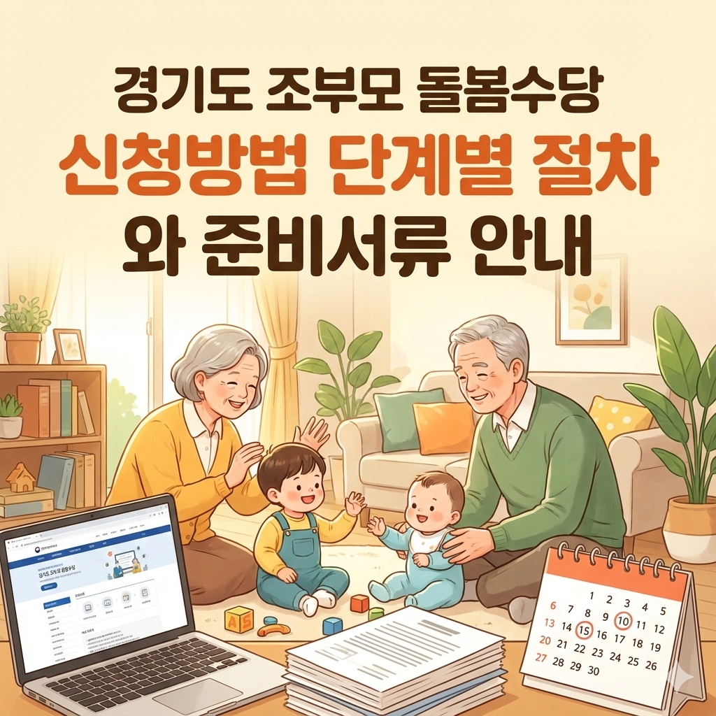 경기도 조부모 돌봄수당 신청방법 단계별 절차와 준비서류 안내