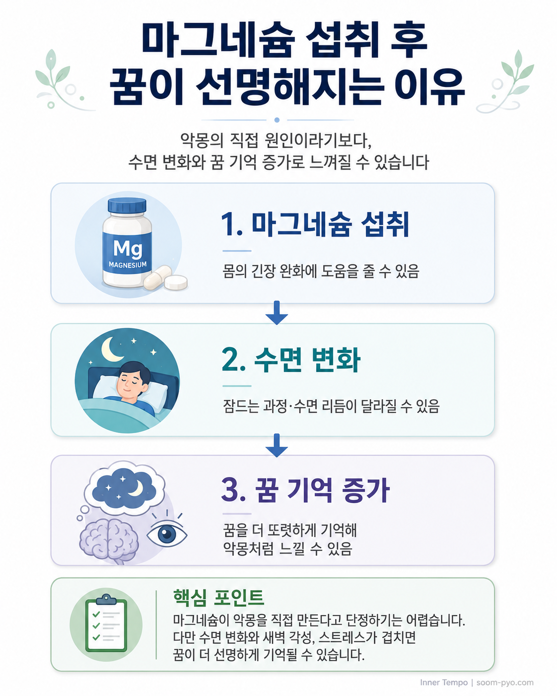 마그네슘과 꿈의 관계 설명
