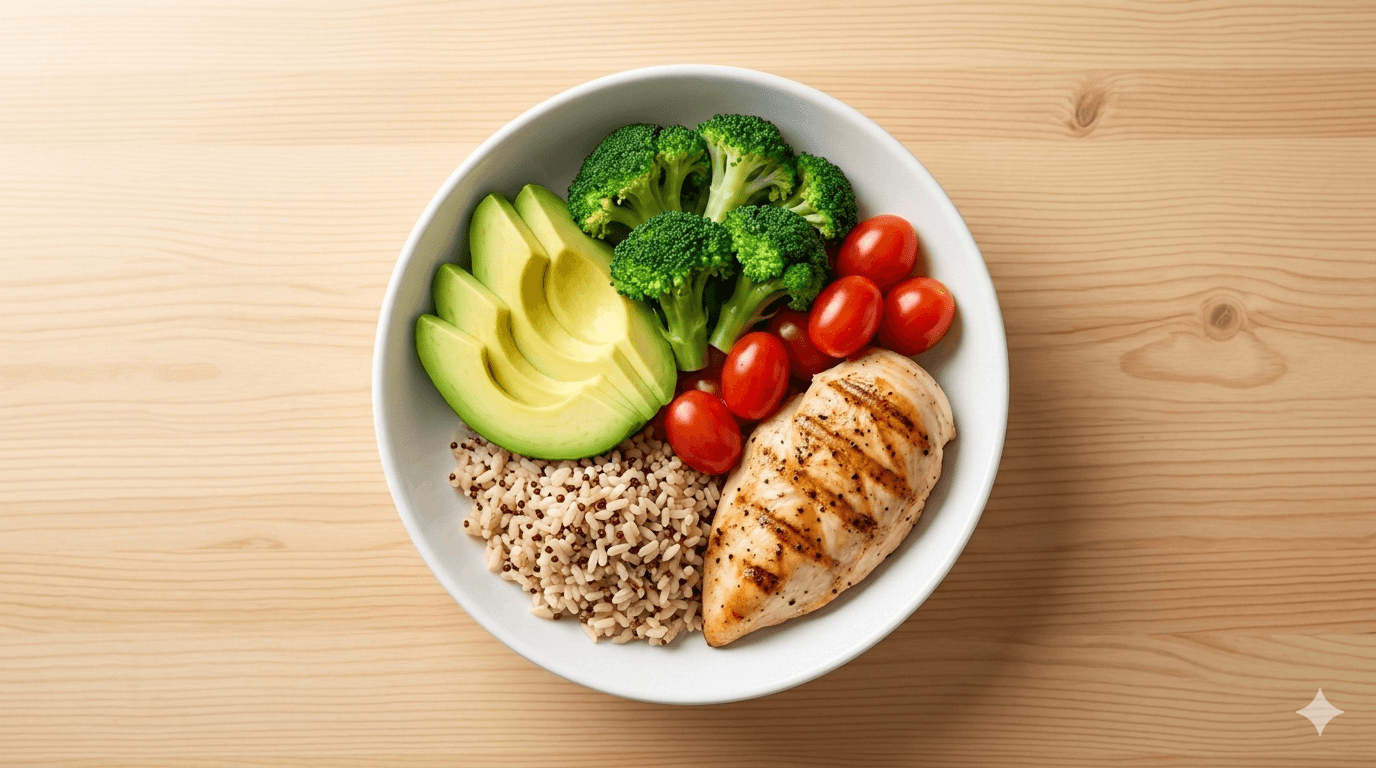 그릇에 담겨 있는 혈당 조절에 도움이 되는 음식들 사진