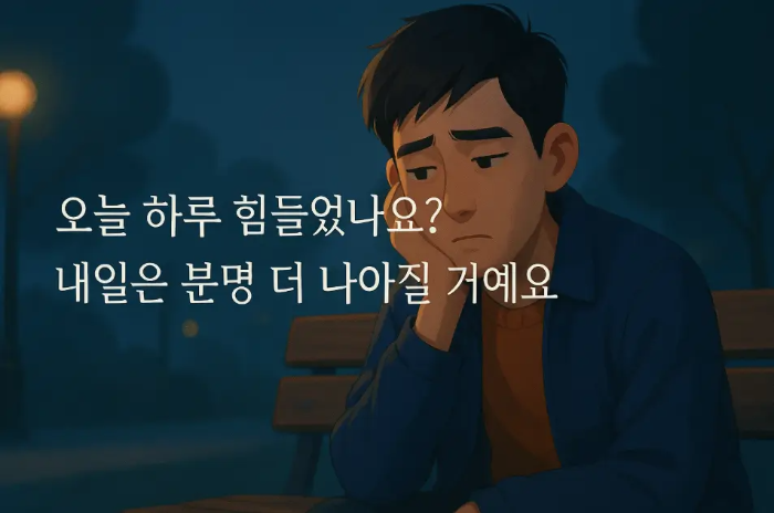 감성 11월 밤 인사말-우울한 남자