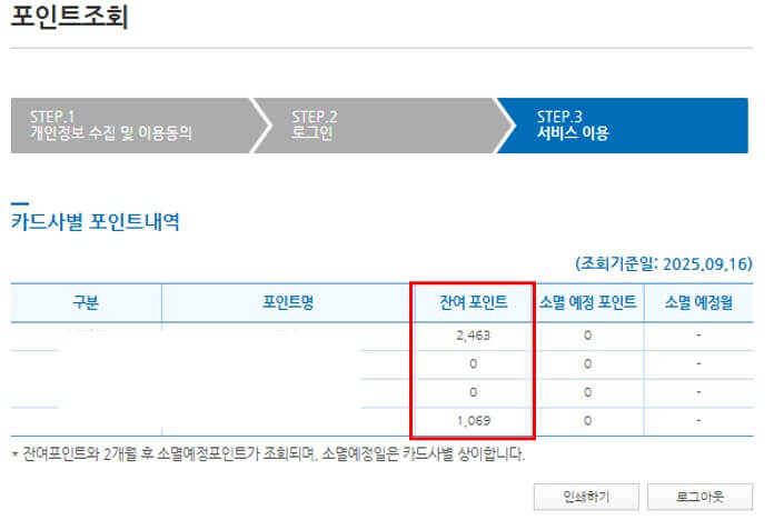 숨은 금융 자산 환급 방법 카드 포인트 2 