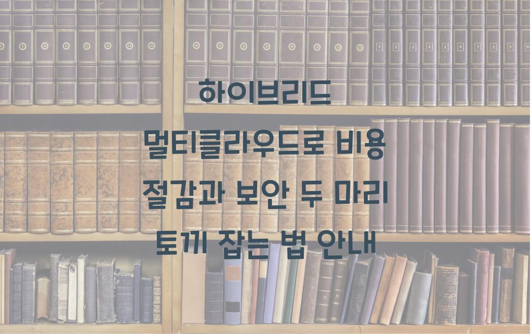 하이브리드 멀티클라우드, 비용 절감과 보안 두 마리 토끼 잡는 법