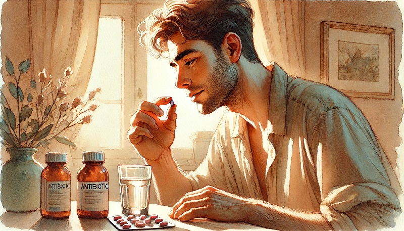 감기와 항생제에 대한 이미지