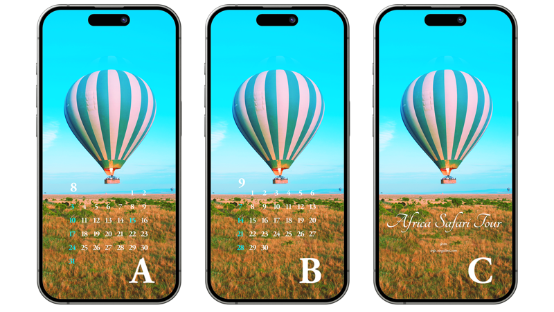 10 열기구 ABC - 2025년8월 아이폰배경화면