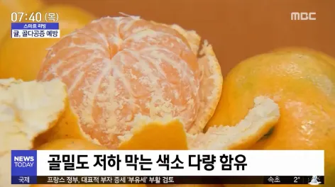 골밀도 저하 막는 귤