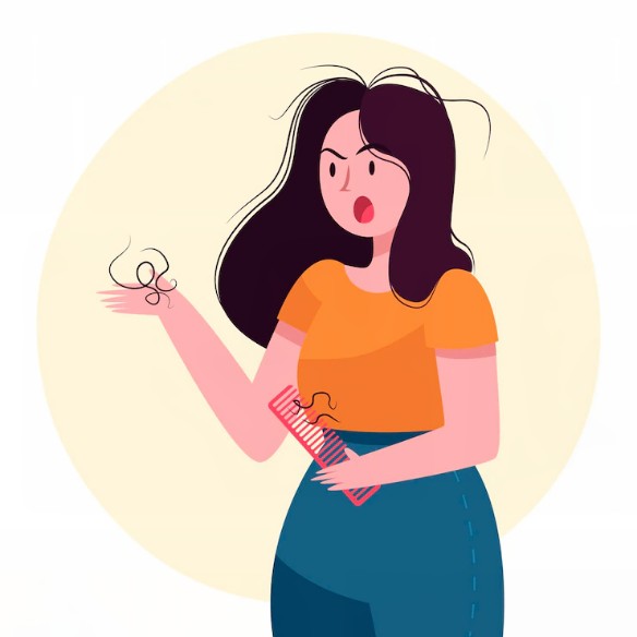 머리가-빠지는-여성-웹툰