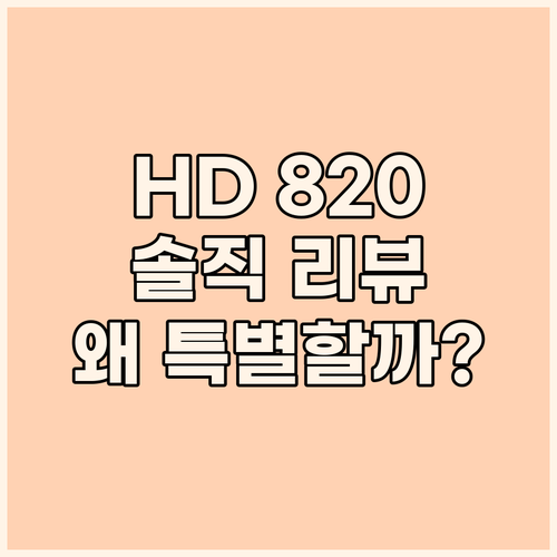 젠하이저 HD 820, 왜 특별할까?..