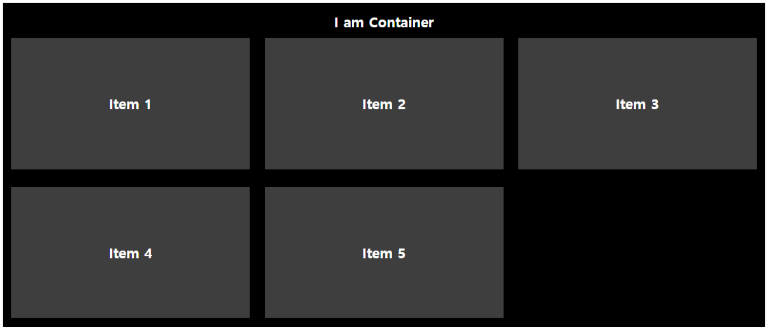 Flexbox 아이템의 개수가 열의 배수가 아닐 때2
