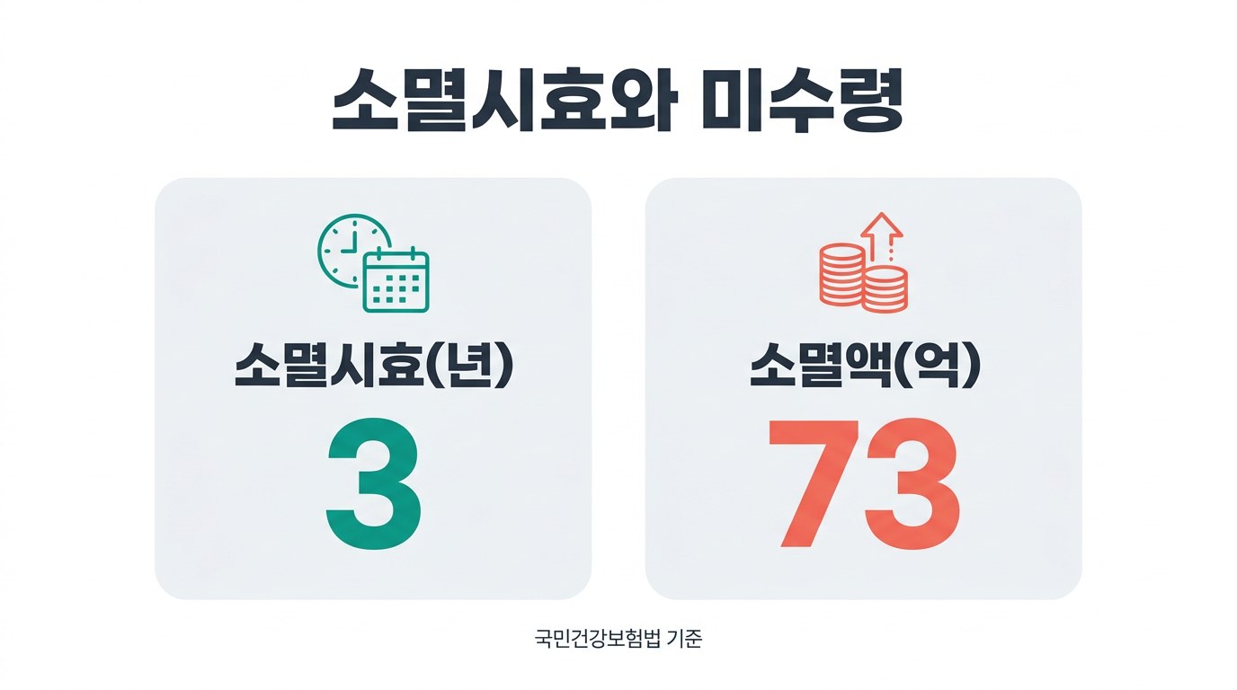 국민건강보험 환급금 소멸시효와 미수령