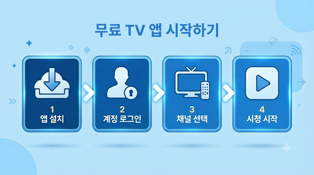 삼성 TV 플러스 시작 순서