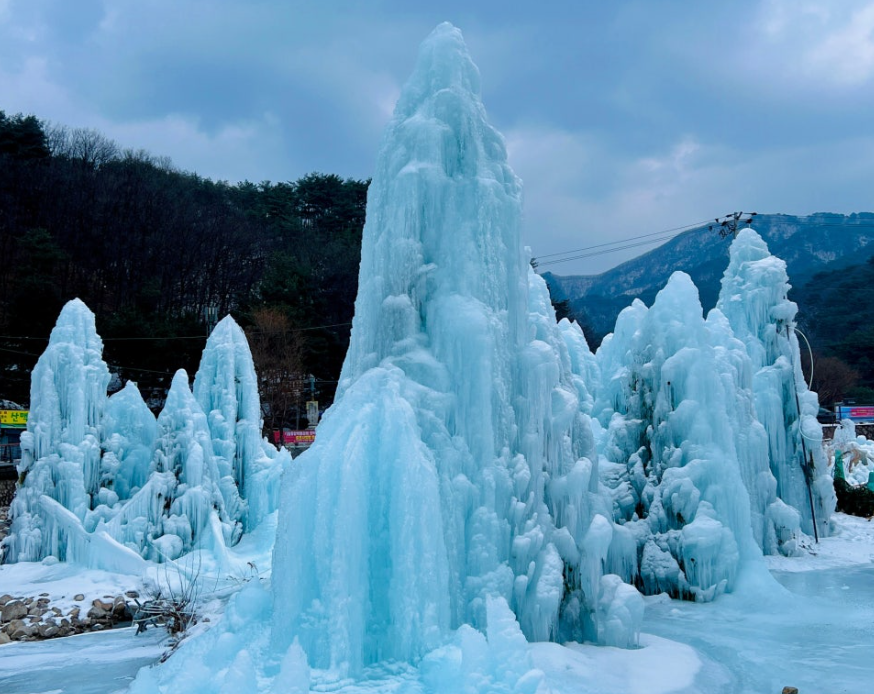 포천 동장군축제 빙벽