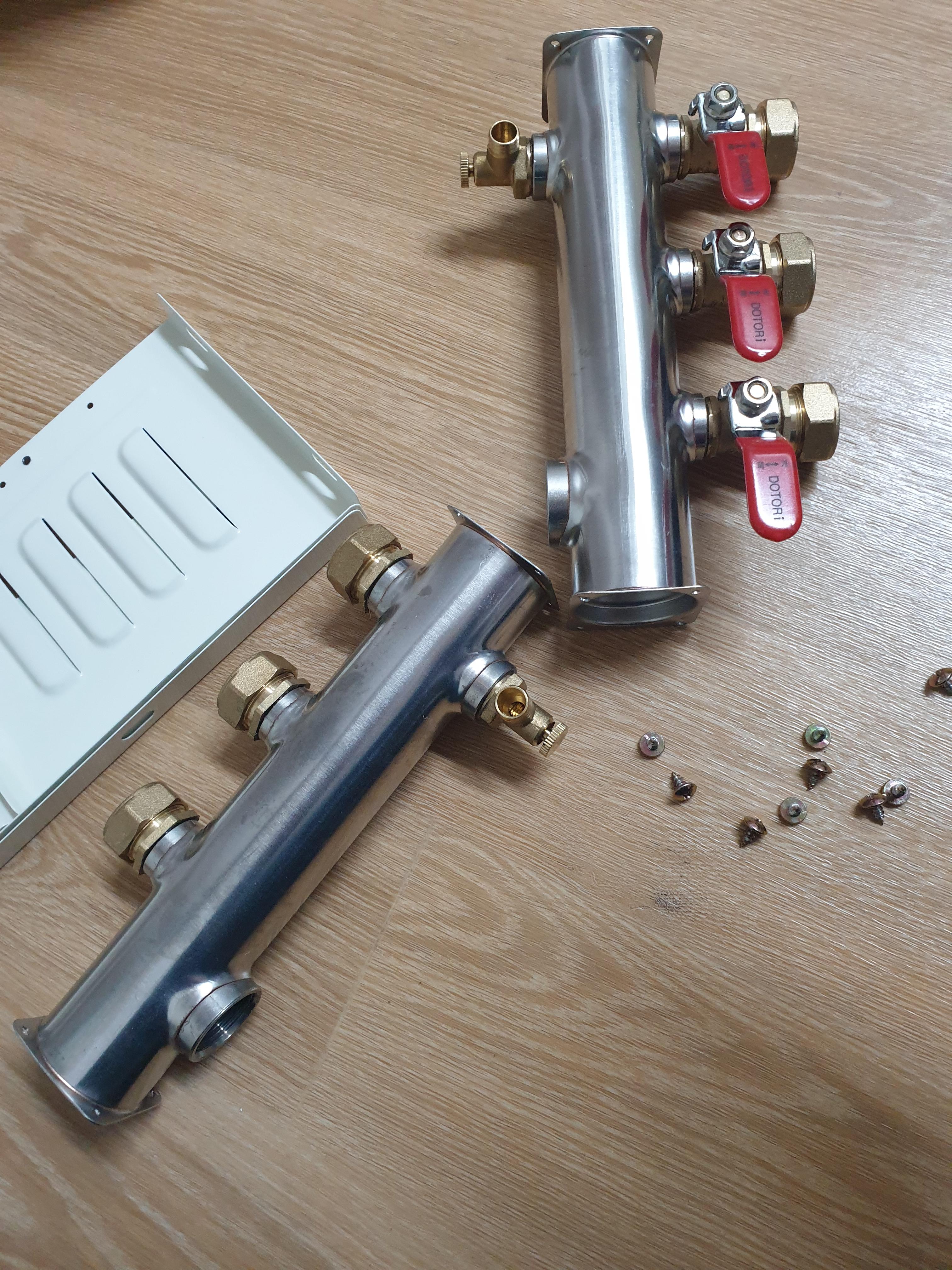 분리된 분배기 상바와 하바