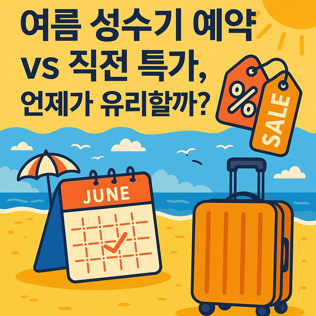 여름 성수기 예약 vs 직전 특가, 언제가 유리할까?