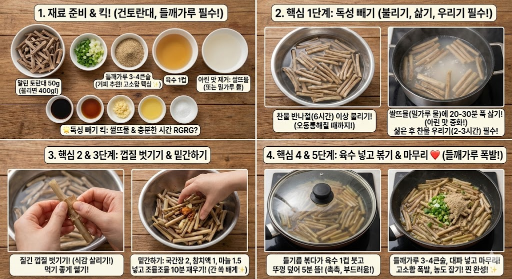 고기식감 나물