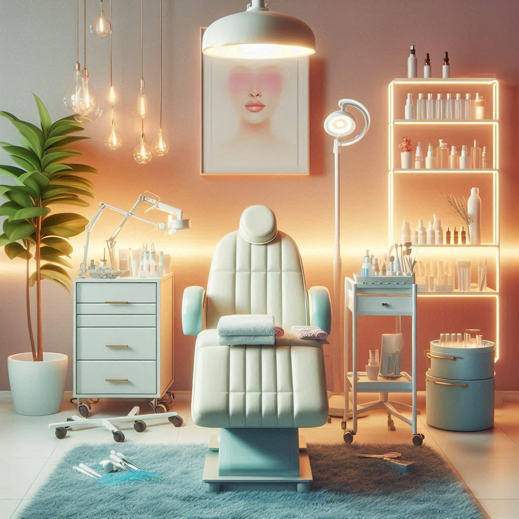 피부,체형관리 샵 배경