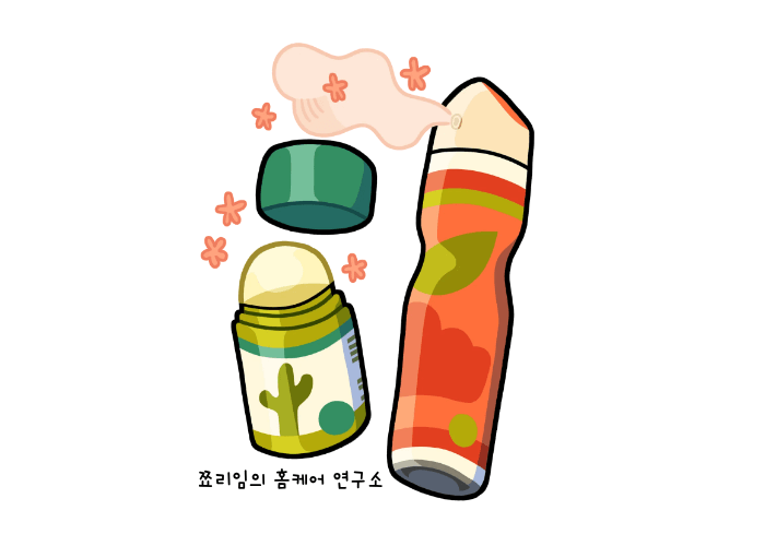 땀 얼룩 예방에는 데오드란트 사용